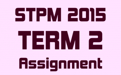 STPM 2015 Mathematics (T) Term 2 Assignment