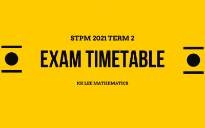STPM 2021 Term 2 Exam Timetable