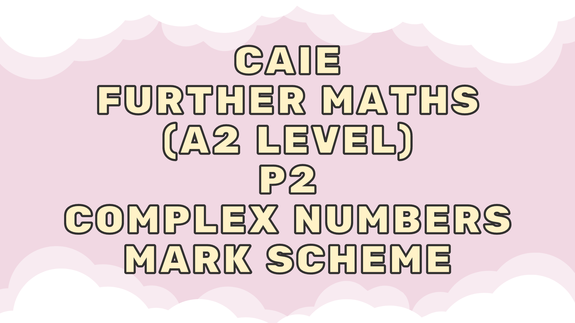 CAIE Further Mathematics Paper 2 FP2 Archives - KK LEE MATHEMATICS
