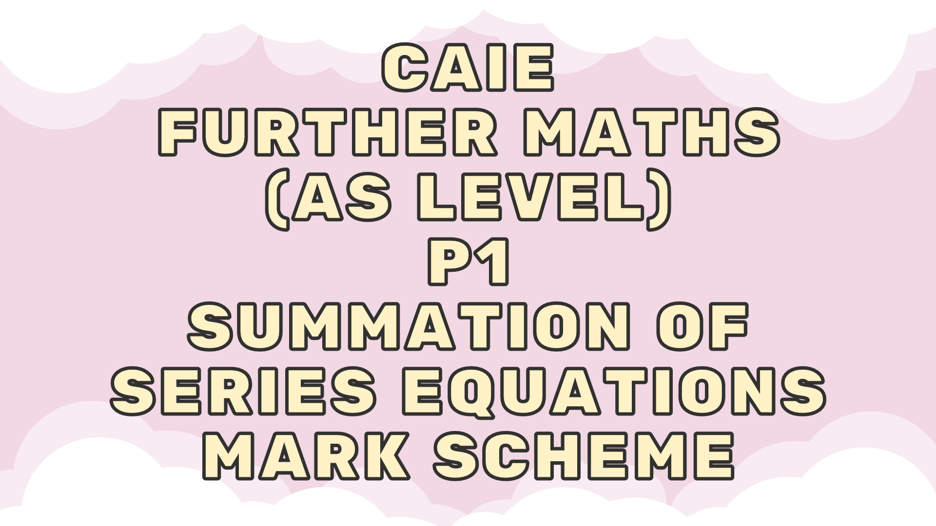 CAIE Further Maths (AS) P1 - Roots Of Polynomial Equations - MS - KK ...