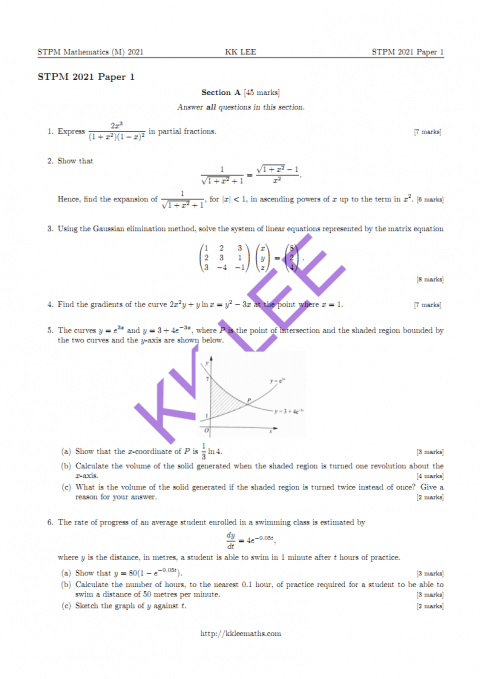 mathematics m coursework stpm 2021