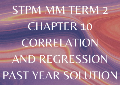 STPM MM Term 2 Chapter 11 Index Number Past Year Solution